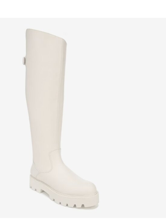 Franco Sarto Shoes - Franco Sarto Balin Cream Knee-High Lug Sole Boots